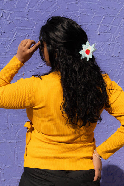 Tomato Quilt Hair Claw  TPF x Chaos Magic Studio