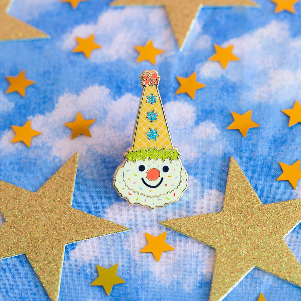 Ice Cream Clown Enamel Pin