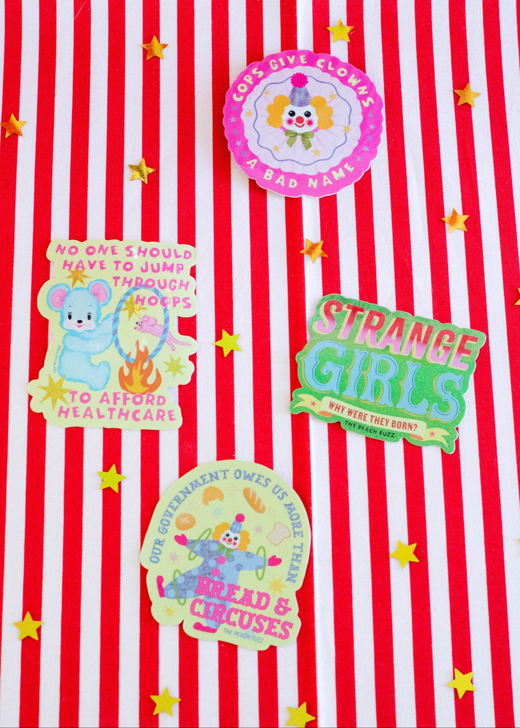Strange Girls Glitter Sticker