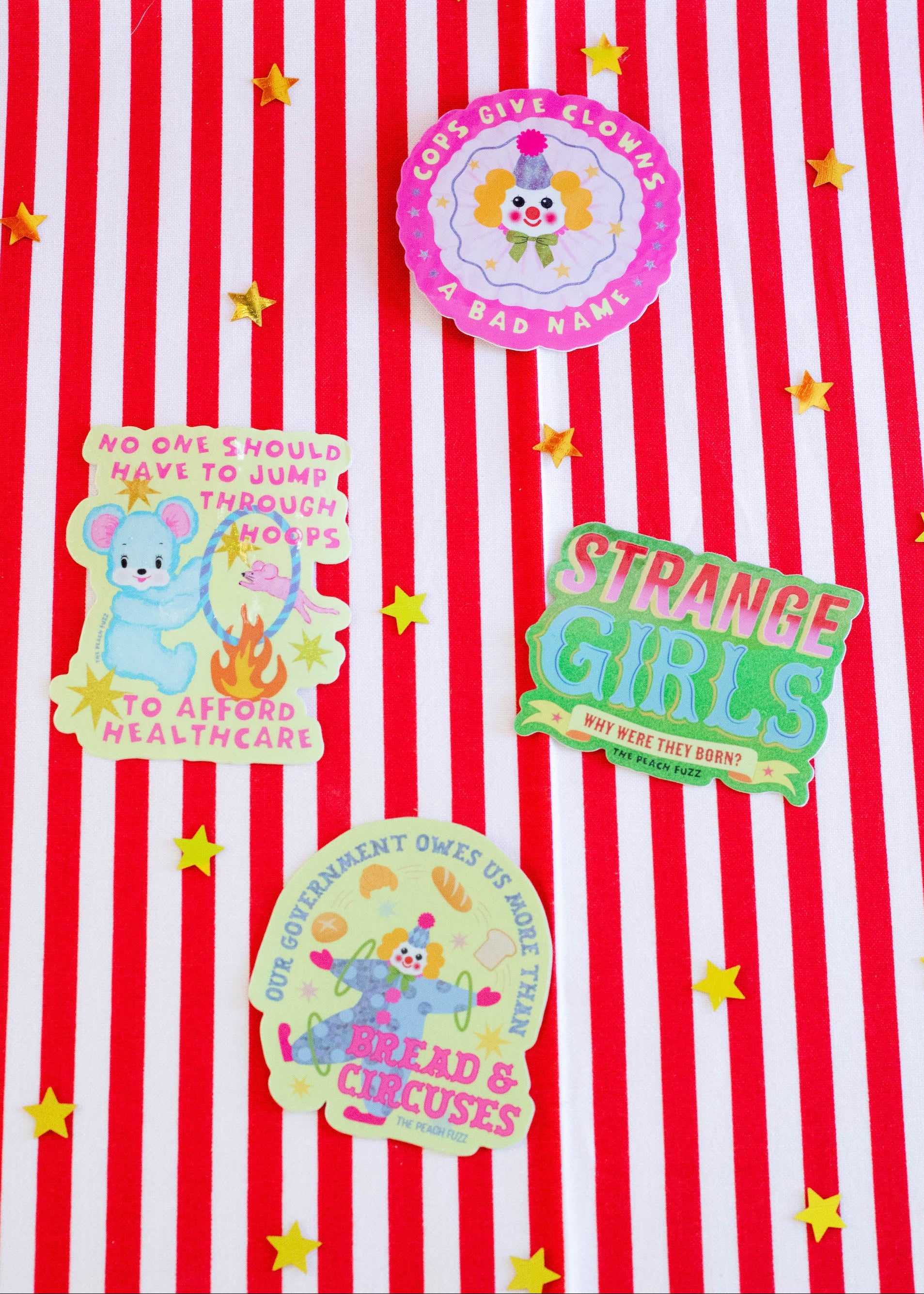 Strange Girls Glitter Sticker