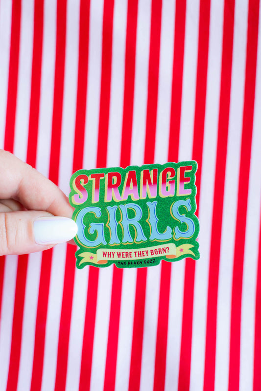 Strange Girls Glitter Sticker