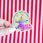 "Our Government Owes Us More Than Bread & Circuses" Sticker - The Peach Fuzz