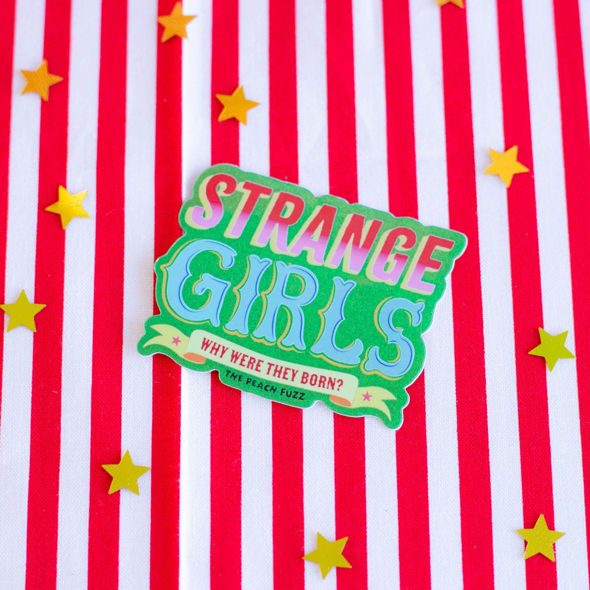 Strange Girls Glitter Sticker