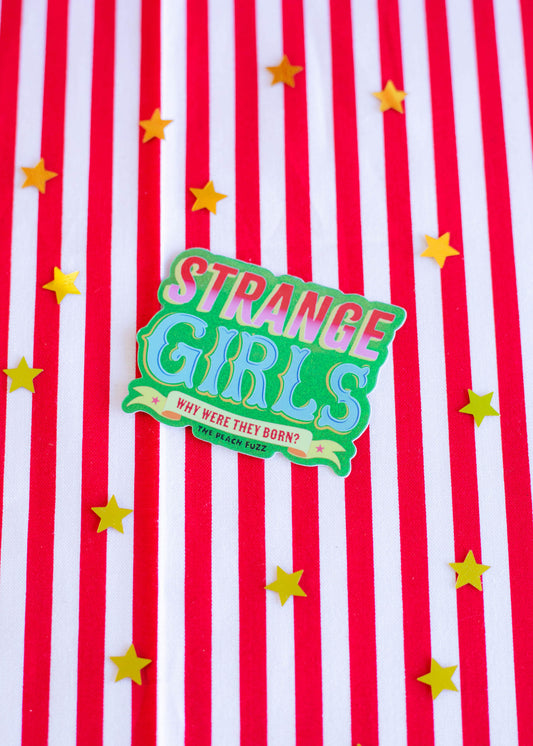 Strange Girls Glitter Sticker