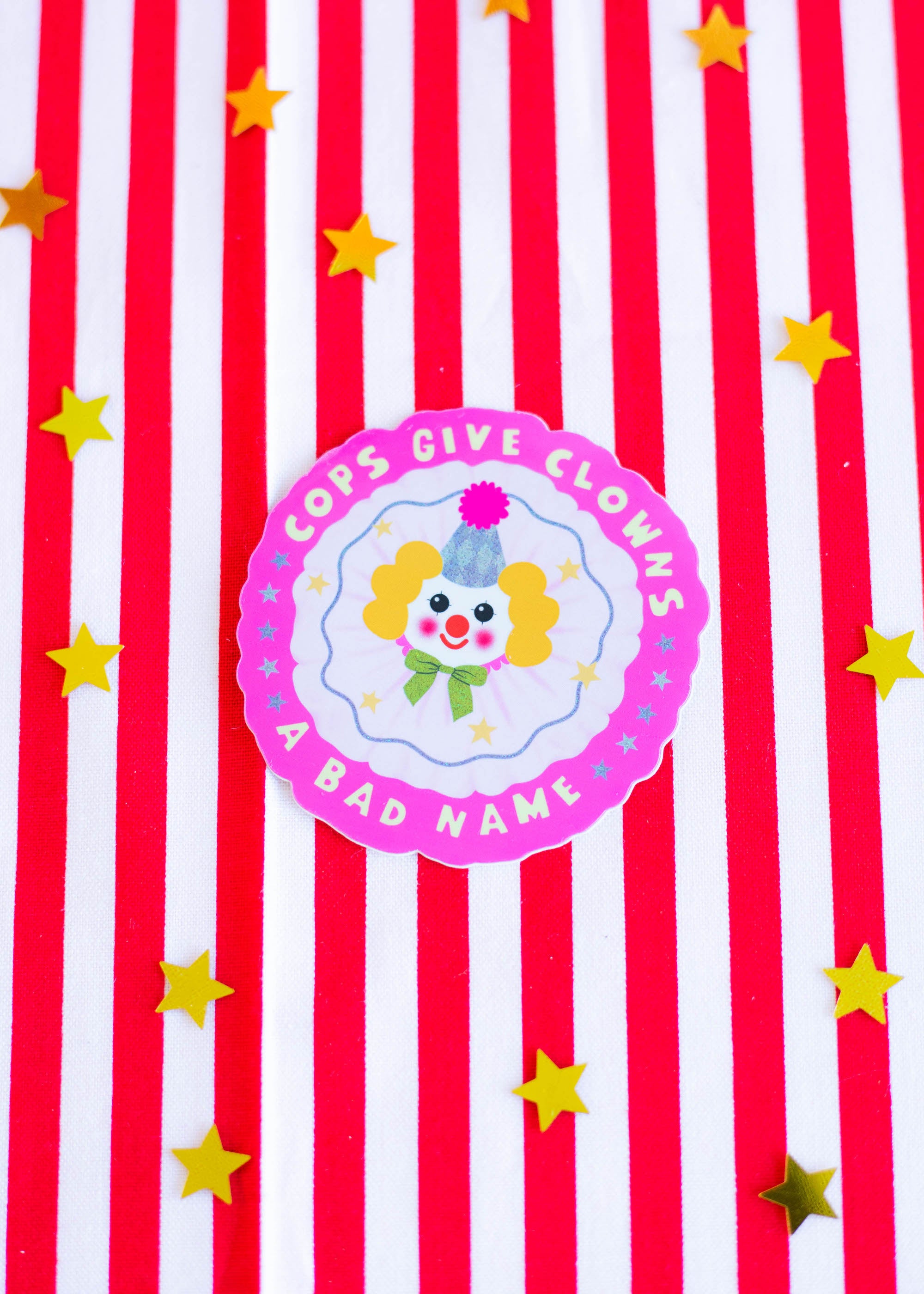 Cops Give Clowns A Bad Name Sticker