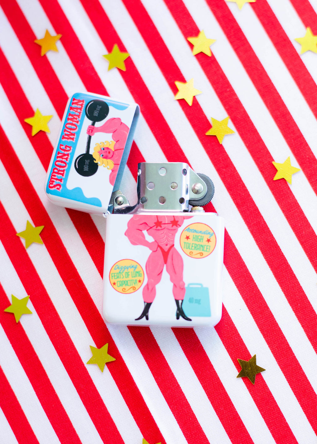 Strong Woman Refillable Lighter