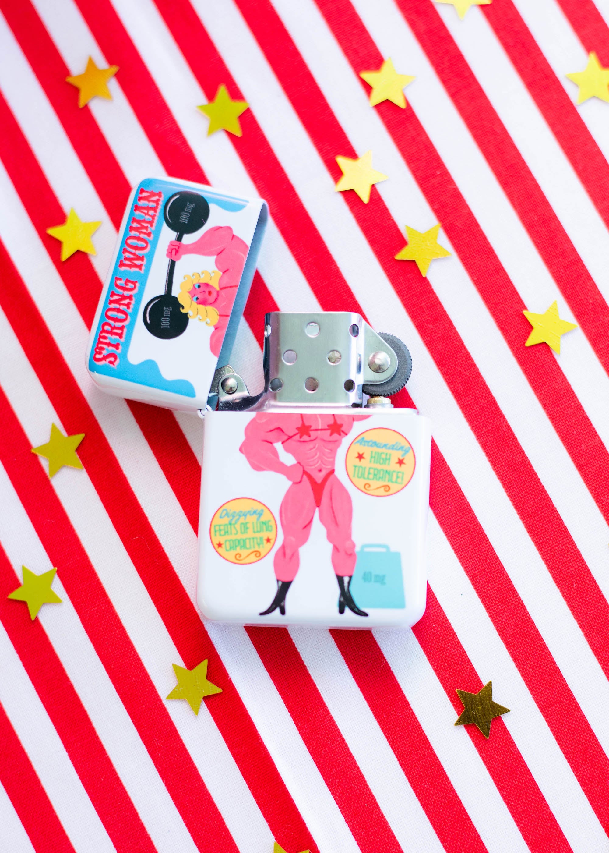 Strong Woman Refillable Lighter