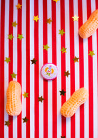 Clown Button - The Peach Fuzz