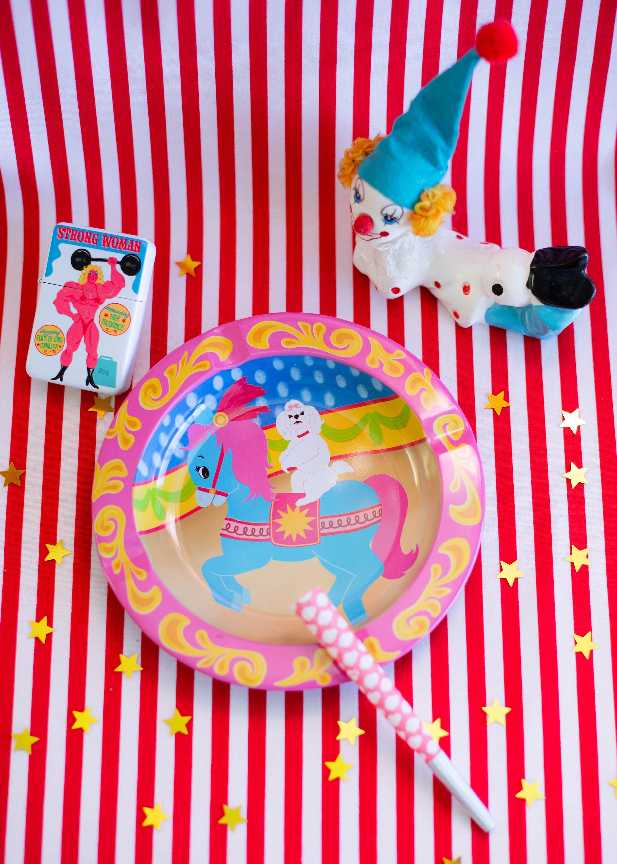 Dog & Pony Show Metal Ash Tray