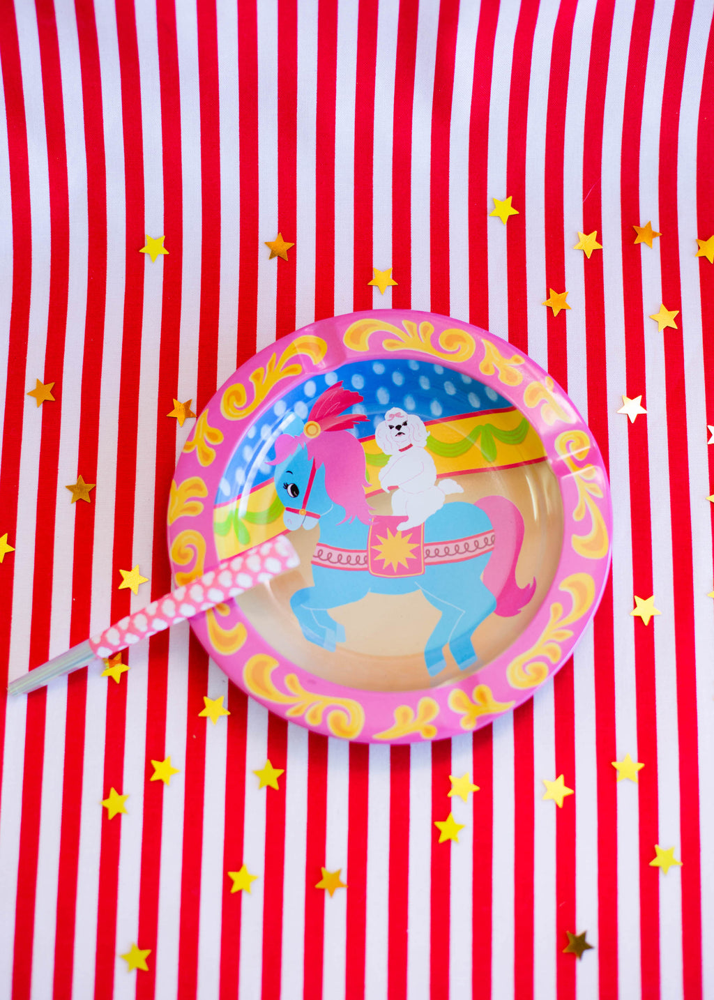 Dog & Pony Show Metal Ash Tray