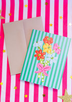 Balloon Bouquet Greeting Card - The Peach Fuzz