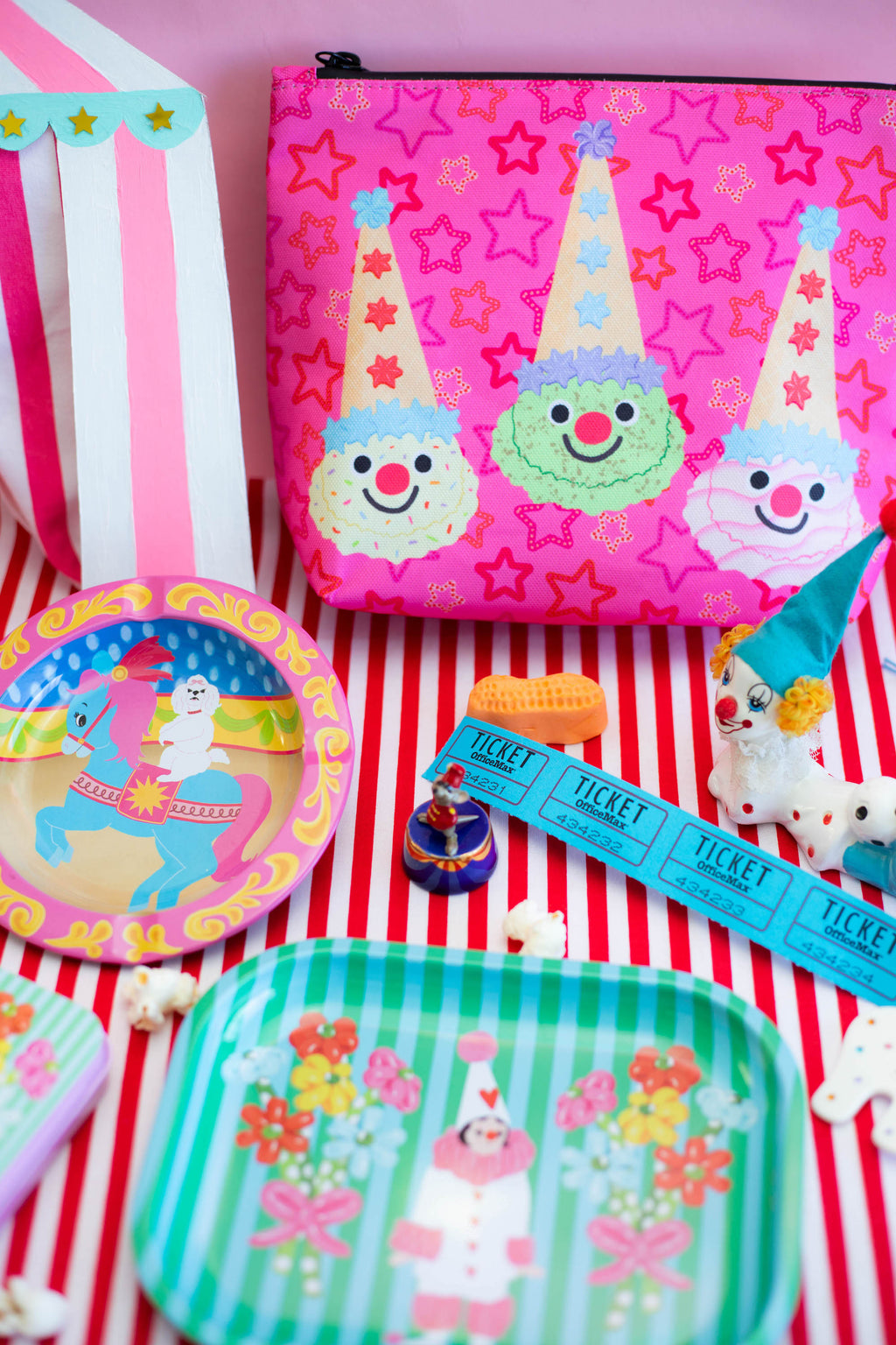 Ice Cream Clowns Smell-Proof Storage Bag