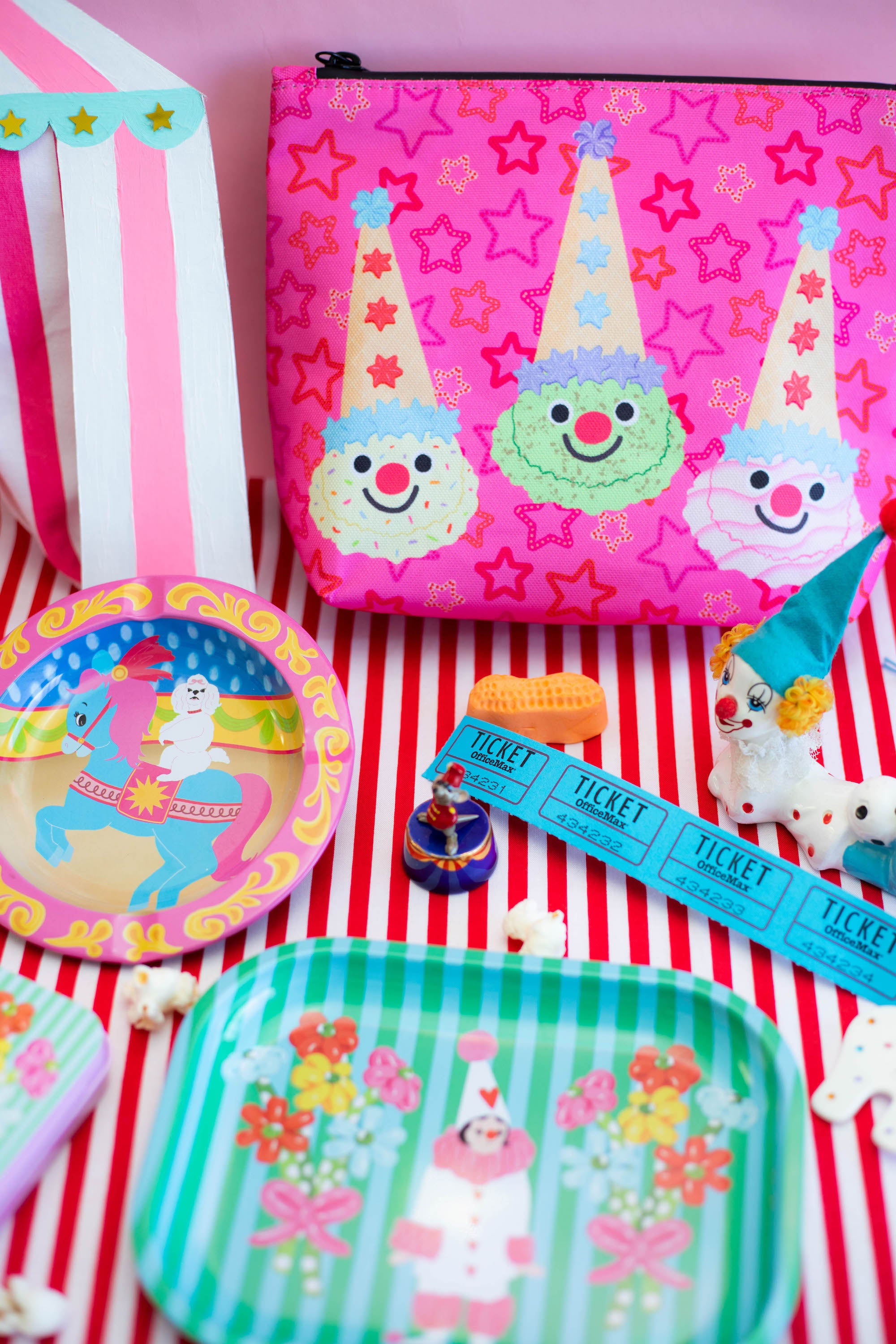 Ice Cream Clowns Smell-Proof Storage Bag