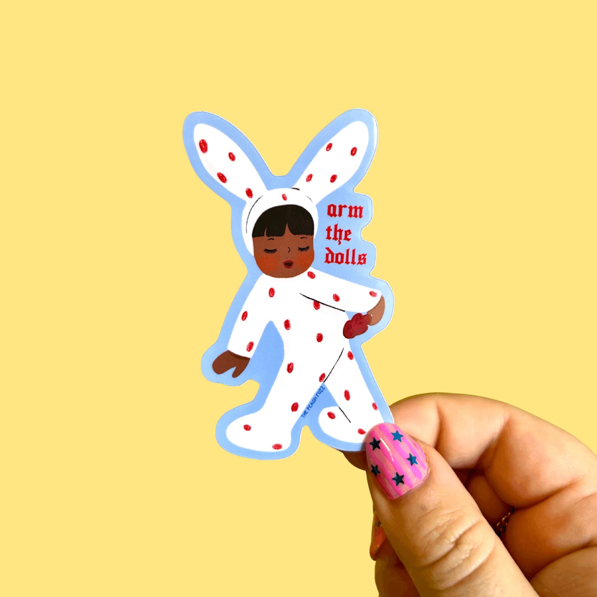 Arm The Dolls Sticker - The Peach Fuzz