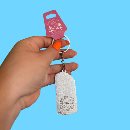 Toe Beans Glitter Keychain