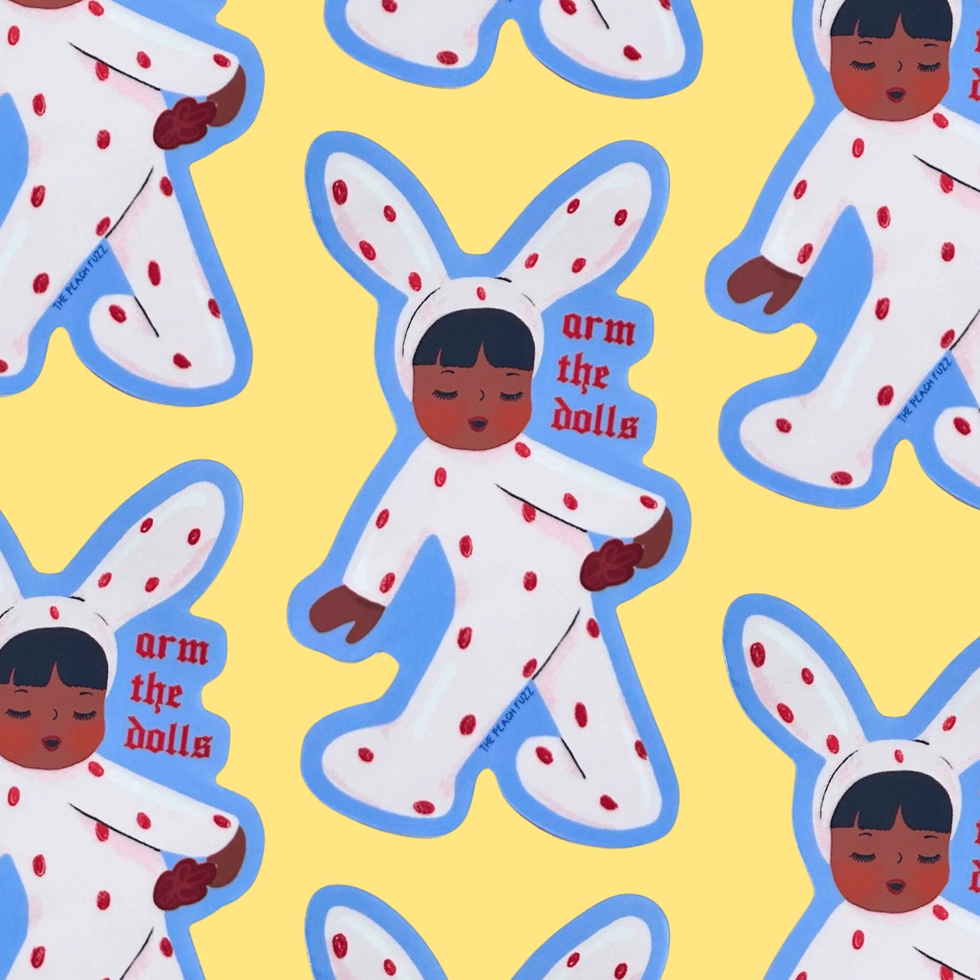 Arm The Dolls Sticker - The Peach Fuzz
