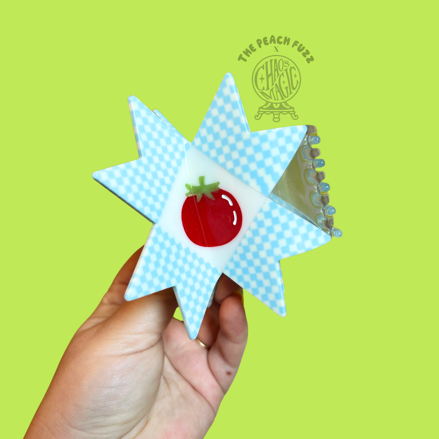 Tomato Quilt Hair Claw  TPF x Chaos Magic Studio