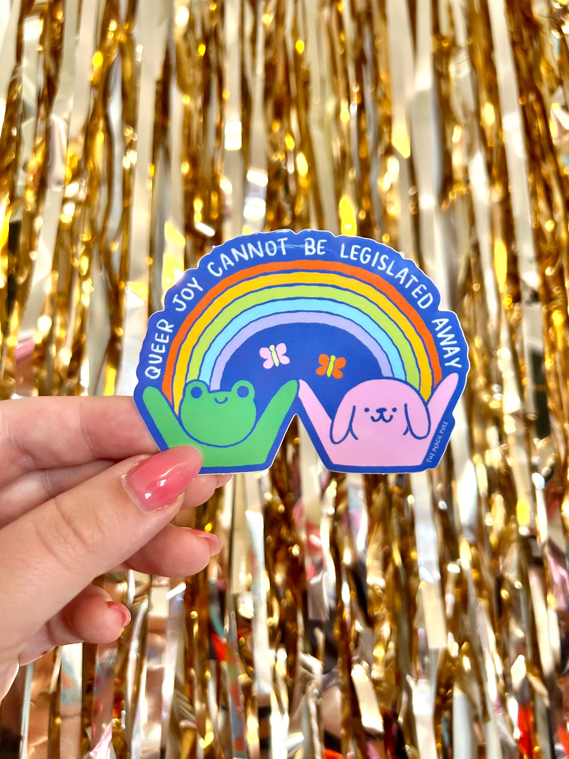 Choose Kindness Holographic Stickers – Queer In The World: The Shop