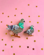 Mini Pigeon Hair Claw - The Peach Fuzz