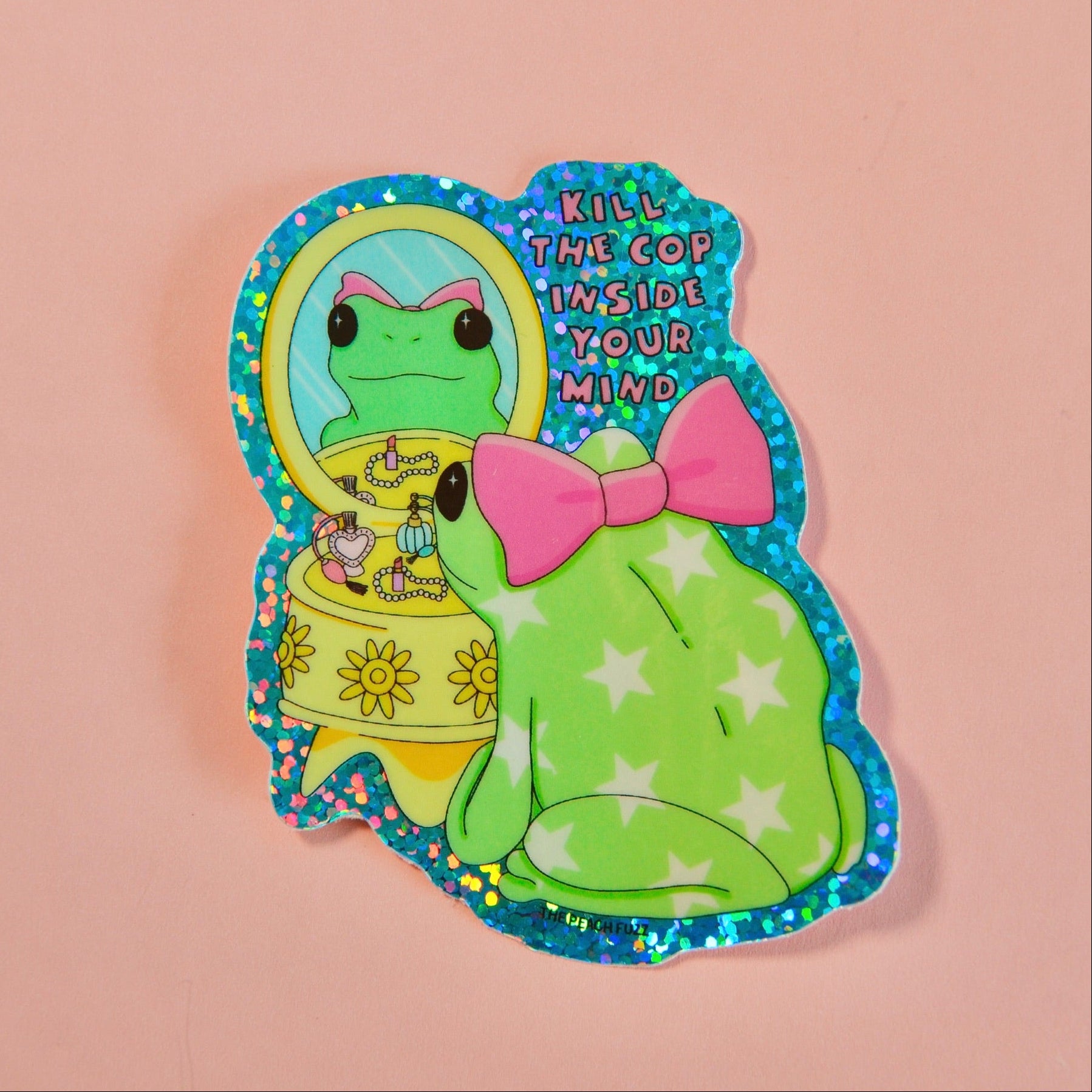 Kill The Cop In Your Mind Frog Sticker