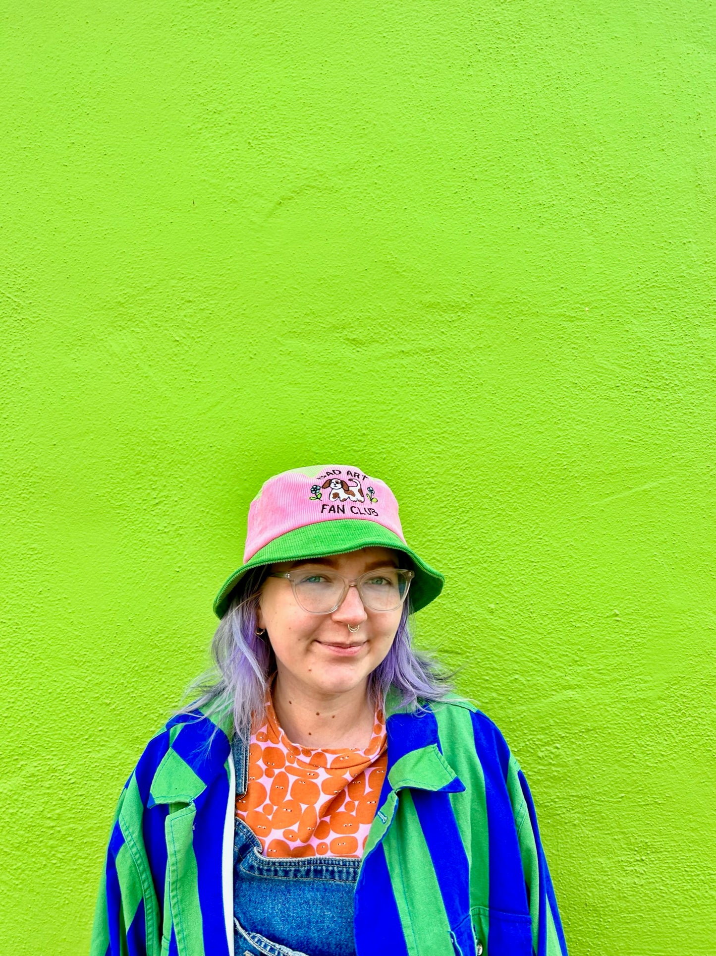 Bad Art Fan Club Color Block Bucket Hat