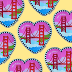 Heart SF Sticker