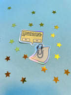 Gay Clippy Holographic Sticker
