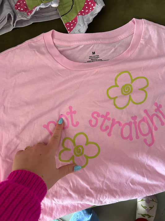 Not Straight Shirt - dark spot - M