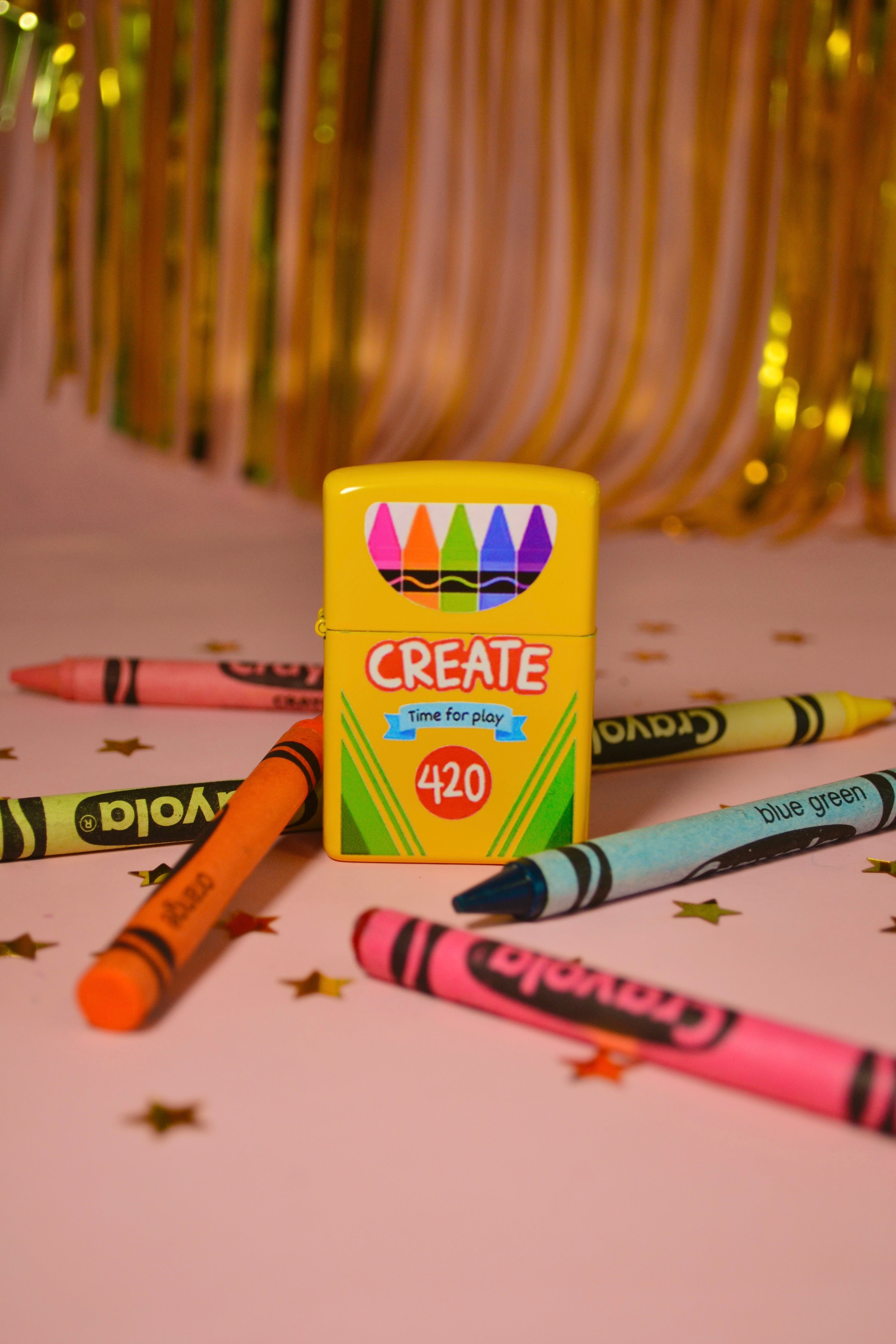Crayon Lighter - The Peach Fuzz