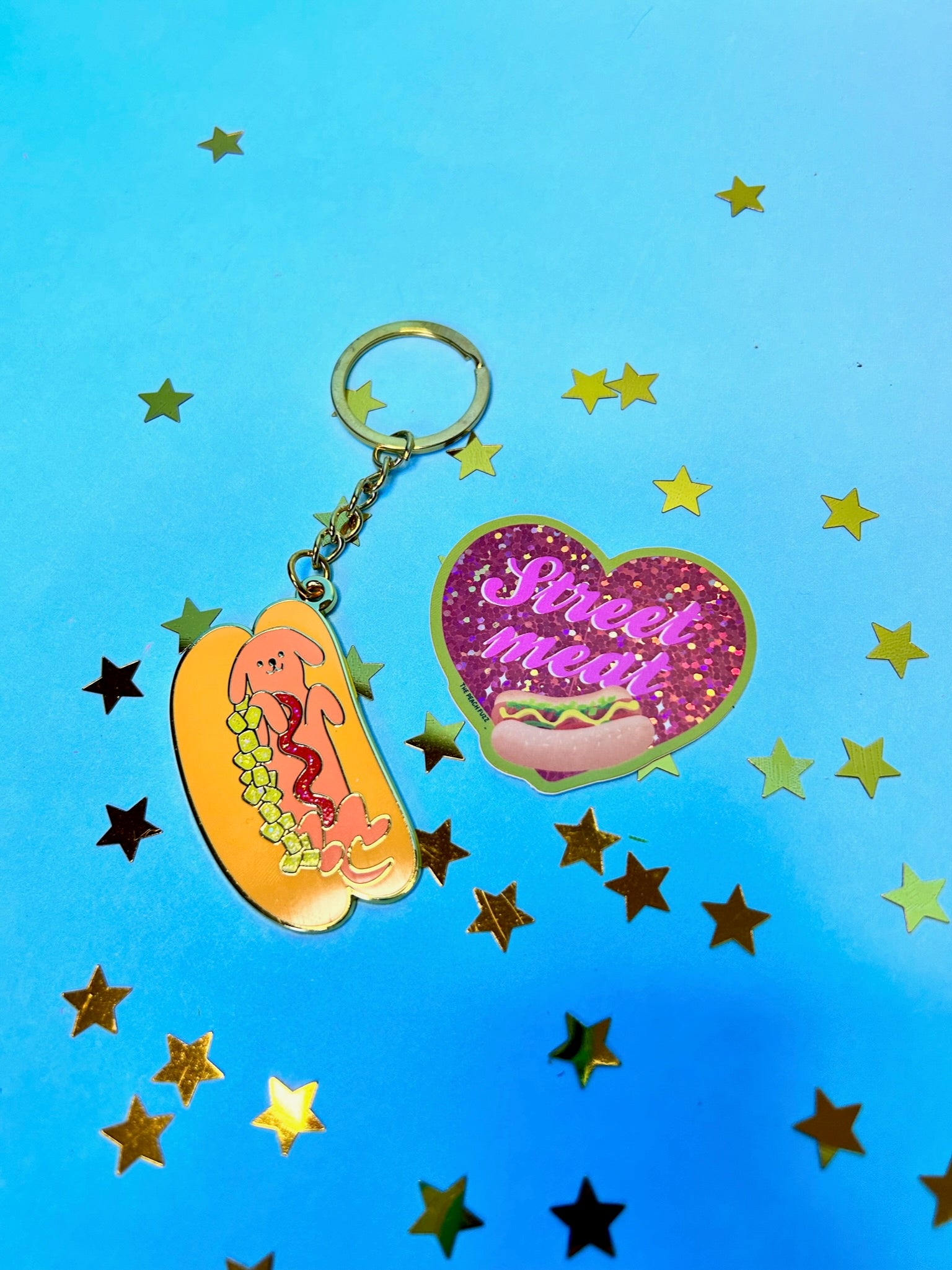 Hot Doggy Keychain