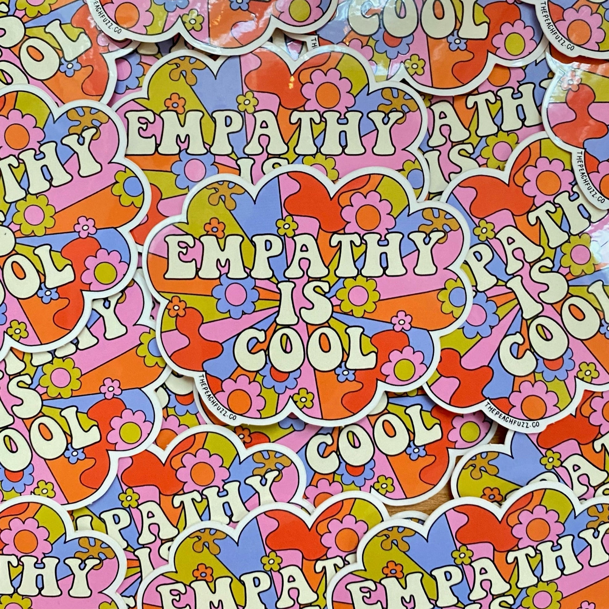 Empathy Is Cool Sticker - The Peach Fuzz