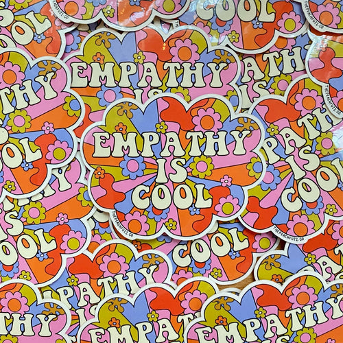 Empathy Is Cool Sticker - The Peach Fuzz