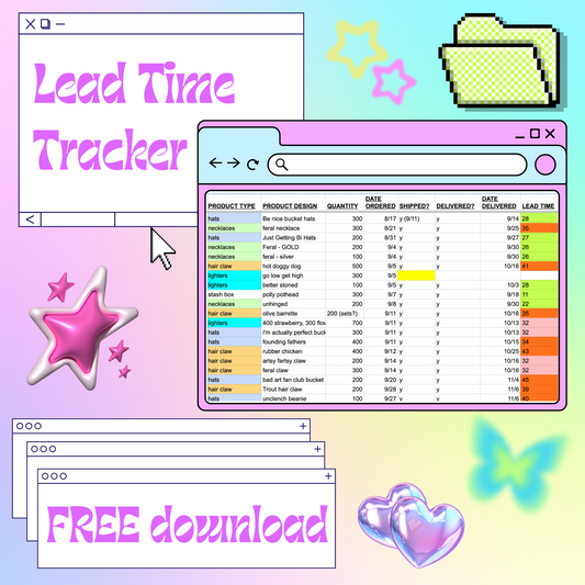 Lead Time Tracker Template Download