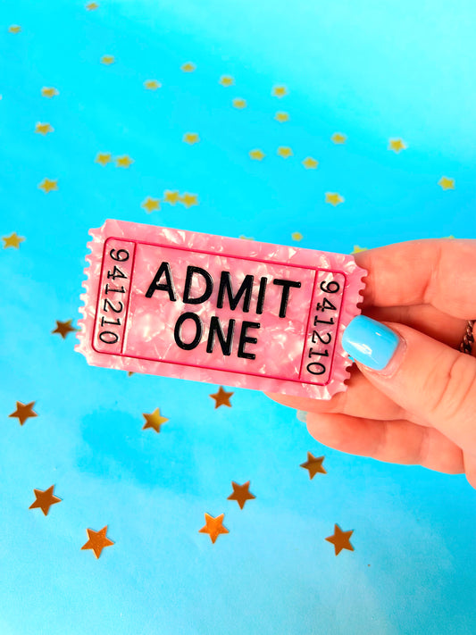 Ticket Hair Clip