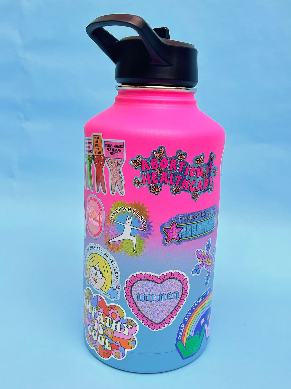 Heart Women Glitter Sticker