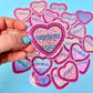 Heart Women Glitter Sticker