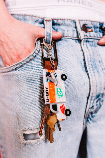 U-Gay Moving Truck Keychain