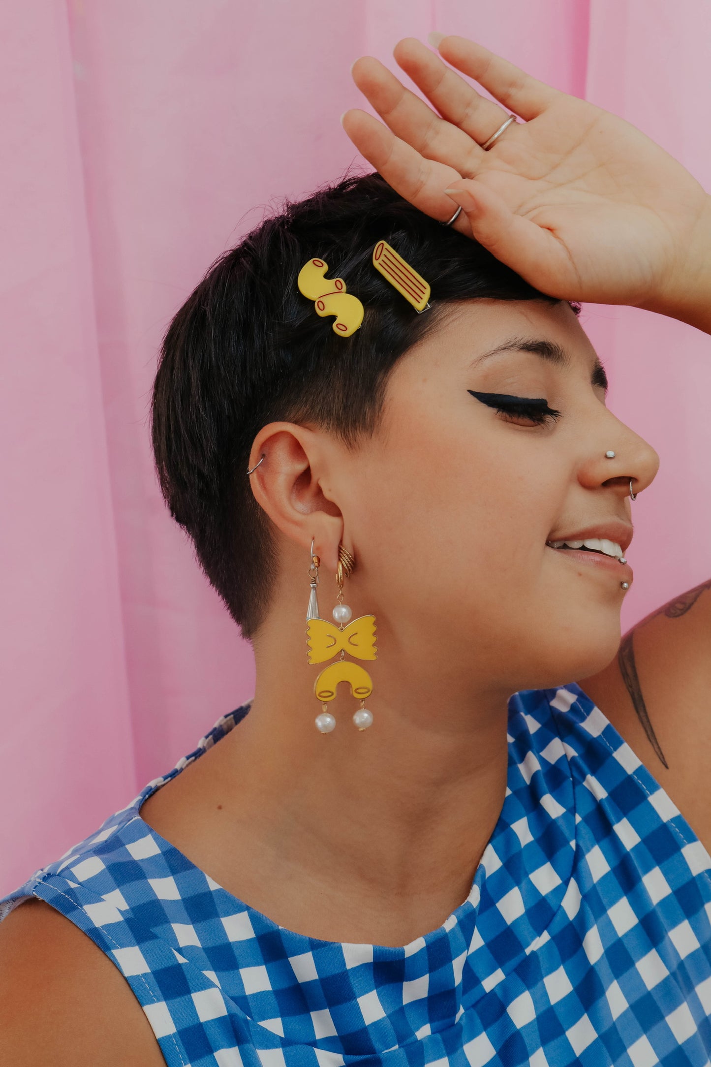 Pasta Party Dangly Earrings