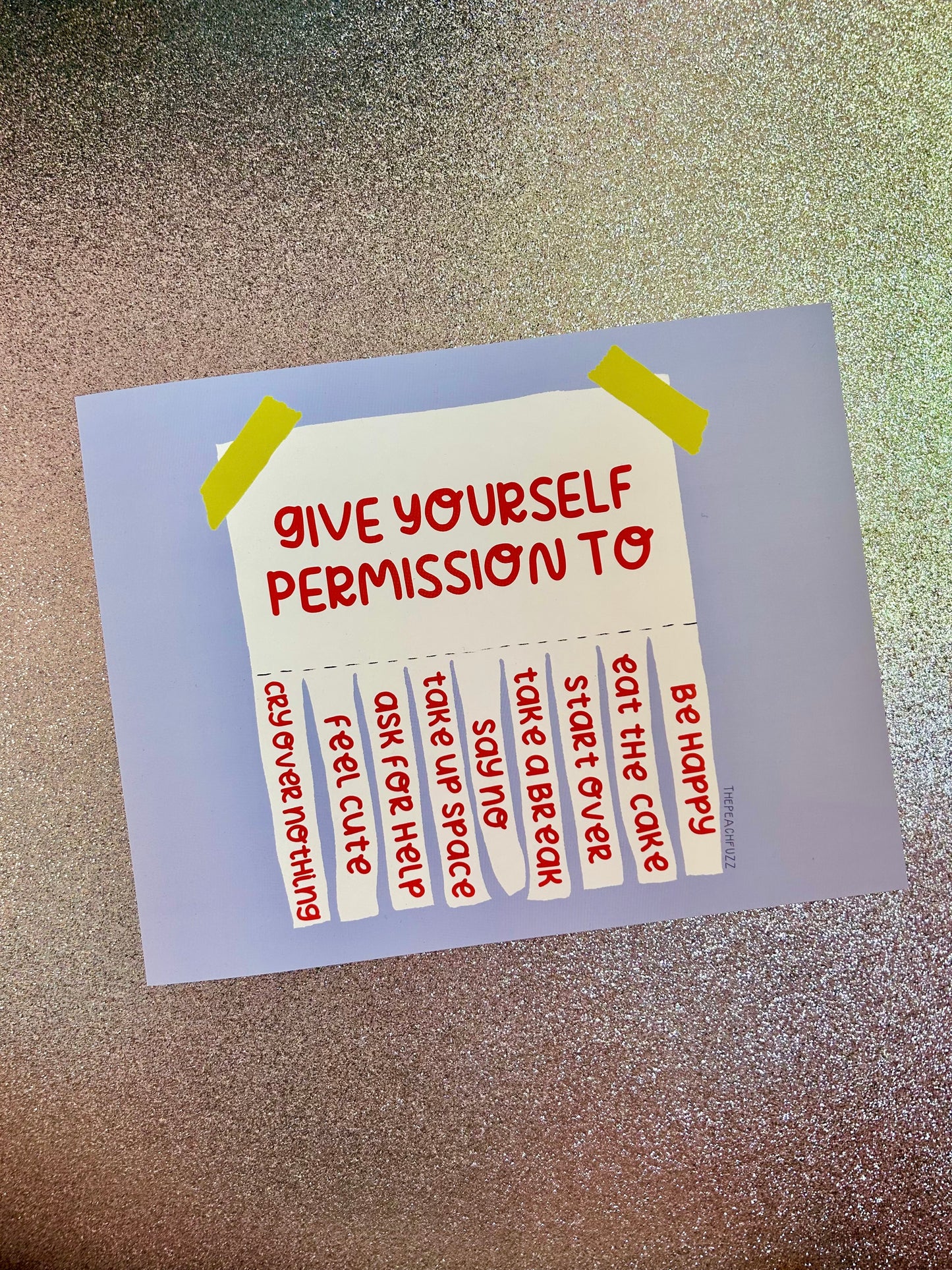 Give Yourself Permission Print