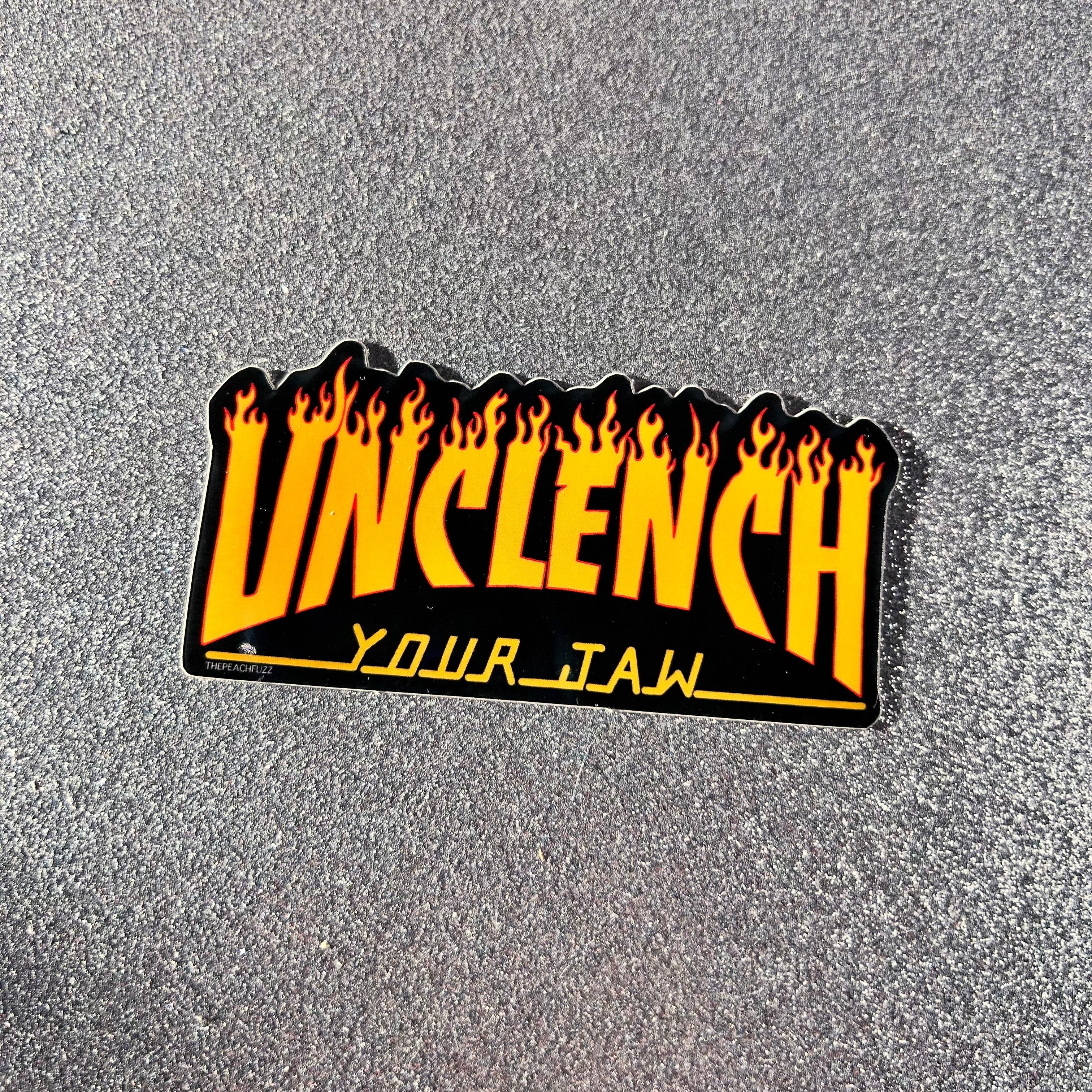 Unclench Your Jaw Sticker