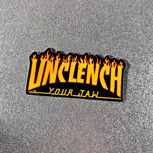 Unclench Your Jaw Sticker