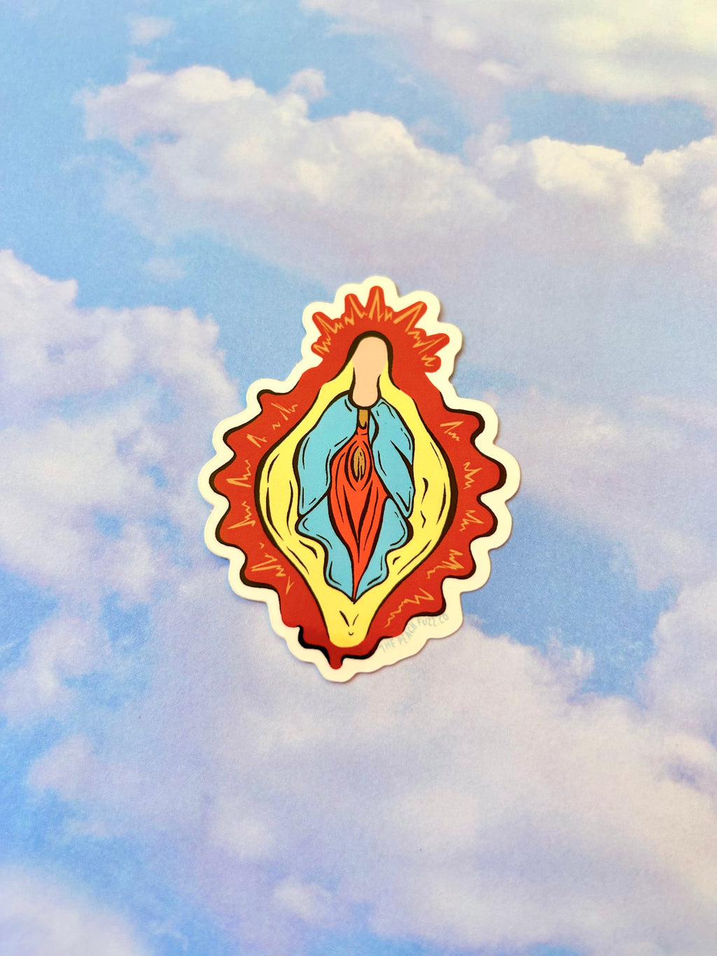 Holey Mary Sticker