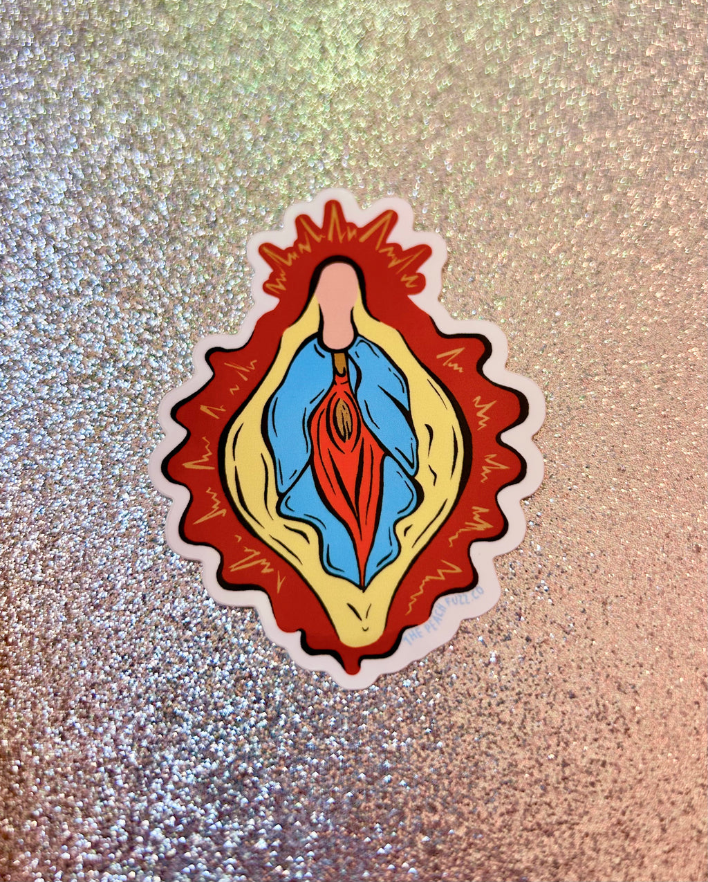 Holey Mary Sticker