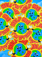 Help Me, I’m Dying Sticker - The Peach Fuzz