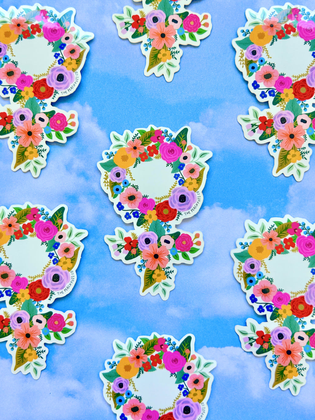 Floral Feminist Sticker - The Peach Fuzz