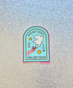Go Low, Get High Sticker - The Peach Fuzz