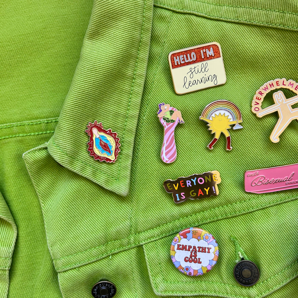 Vulva Mary Enamel Pin - The Peach Fuzz