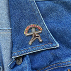 Overwhelmed Enamel Pin