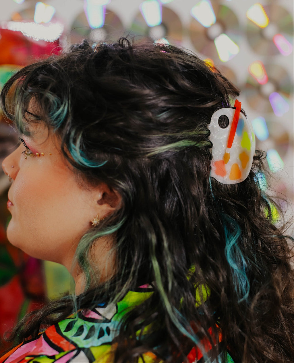 Paint Palette Hair Claw
