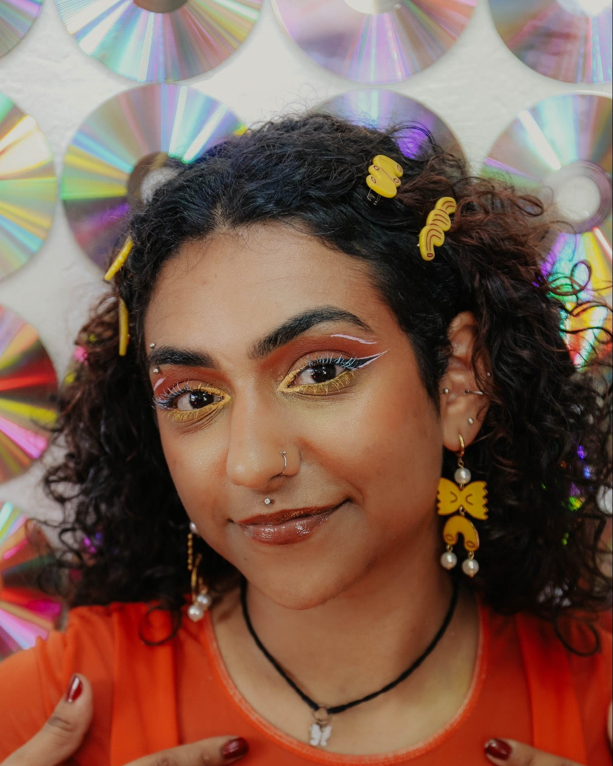 Pasta Party Dangly Earrings
